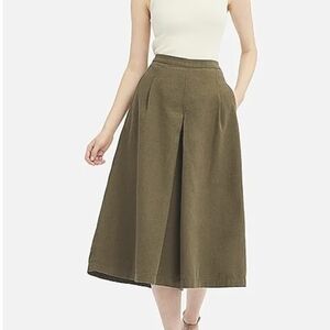 Off White Uniglo x Ines de la Fressange Linen Cotton Culottes